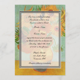Hochzeit der Religion, van Gogh zwölf Sonnenblumen Einladung