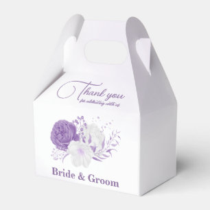 Hochzeit der romantischen violetten Blumen Geschenkschachtel