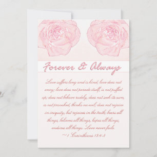 Hochzeit der Rose für immer und immer Einladung
