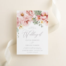 Hochzeit der Rose Watercolor Einladung