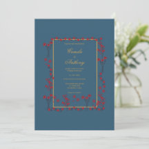 Hochzeit der roten Goldflorenbrille der Marine