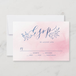 Hochzeit der Roten Marine RSVP Karte
