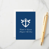 Hochzeit der Silhouette mit nautischem Anker und w