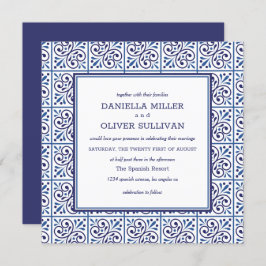 Hochzeit der spanischen Marine Tile Einladung
