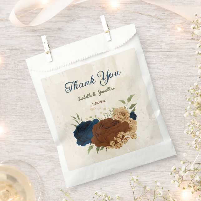 Hochzeit der Terrakotta marina Geschenktütchen (Ausgeschnitten)