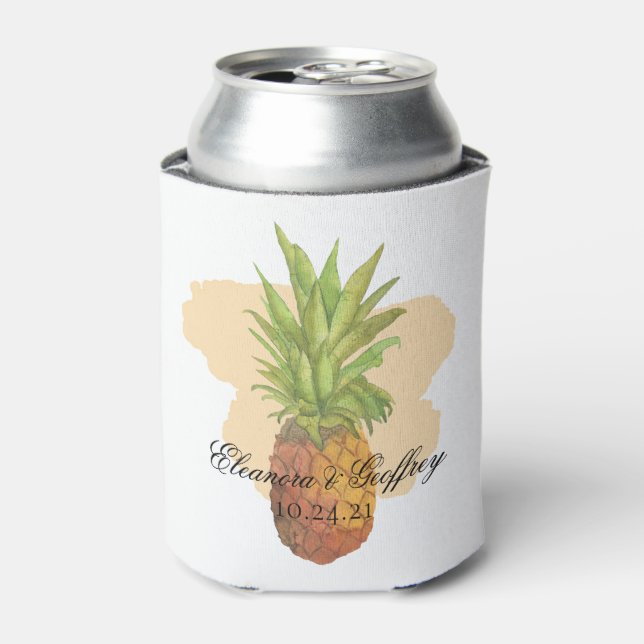 Hochzeit der tropischen Ananas Dosenkühler (Kanne Vorderseite)