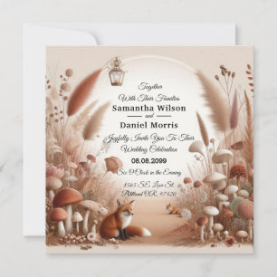 Hochzeit der verzauberten Herbstwälder Einladung