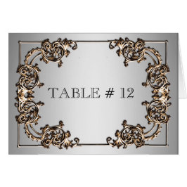 Hochzeit der verzierten Tischnummer aus Messing