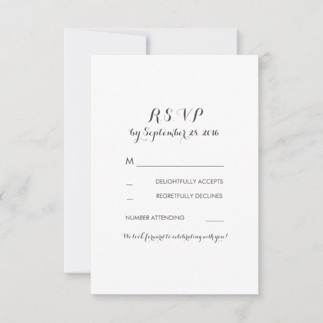 Hochzeit der Vintagen Marine mit Blumenbezug RSVP Karte (Vorderseite)