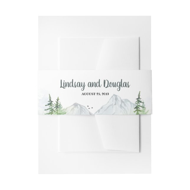 Hochzeit der Waldbewohner Einladungsbanderole (Vorderseite Beispiel)