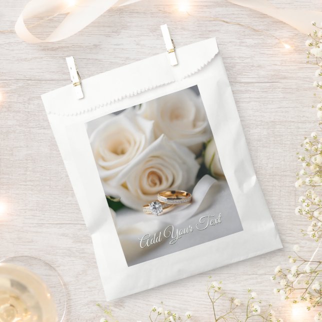 Hochzeit der Weißen Gunst Geschenktütchen (Ausgeschnitten)
