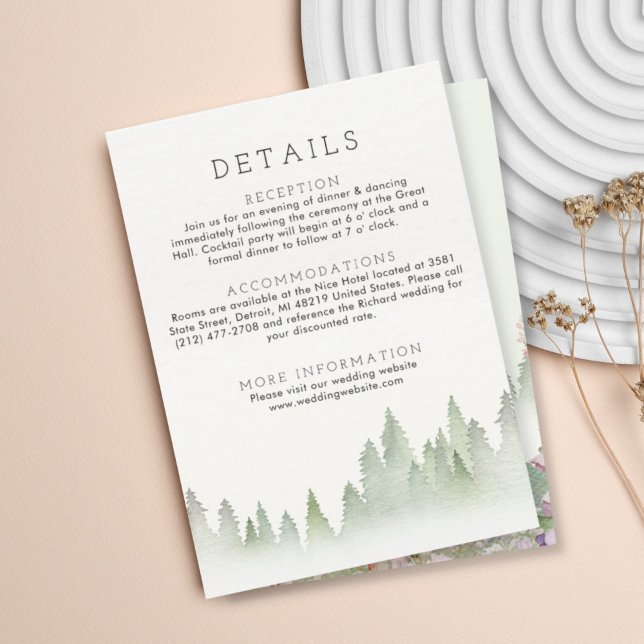 Hochzeit der Wildblume Begleitkarte (Von Creator hochgeladen)