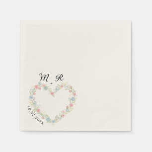 Hochzeit der Wildblume Serviette