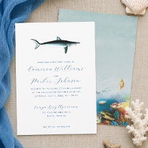 Hochzeit des Blue Shark Aquariums unter dem Meer