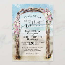 Hochzeit des Blumenwaldes mit Wasserfarbe Einladung