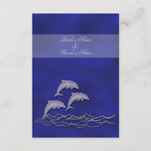Hochzeit des Delfins am Strand UAWG RSVP Karte