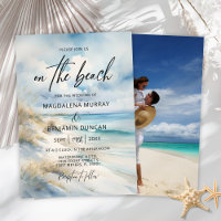 Hochzeit des Fotos "Watercolor Ocean Coast Beach"