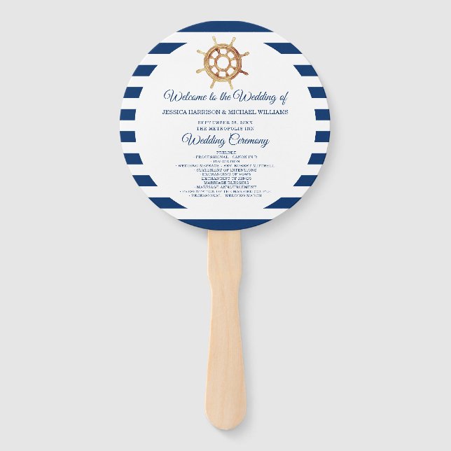 Hochzeit des Lenkrads der Nautischen Marine Fächer (Vorderseite)