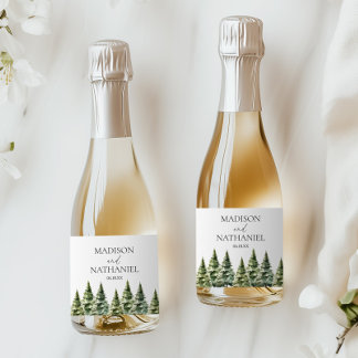 Hochzeit des Minimalistischen Winterschneewaldes