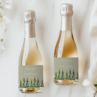 Hochzeit des Minimalistischen Winterschneewaldes