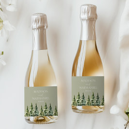 Hochzeit des Minimalistischen Winterschneewaldes