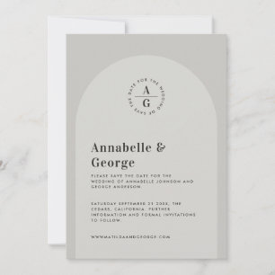 Hochzeit des modernen grafischen Fotos Save The Date