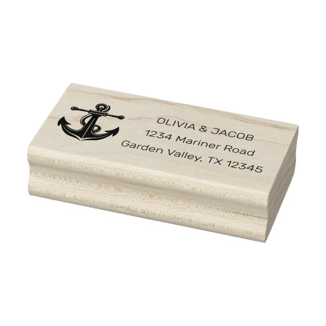Hochzeit des Nautic Anchor-Sees Gummistempel (Stempel)