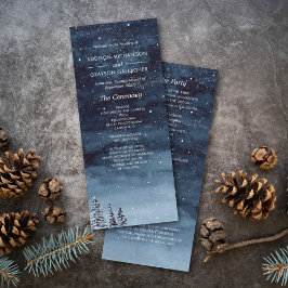 Hochzeit des Navy Blue Snowy Winter Night Wonderla Programm