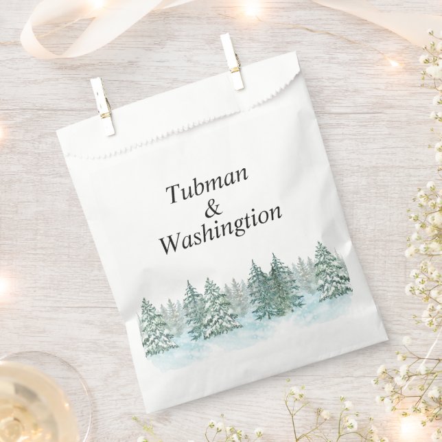 Hochzeit des Pinienwaldes Geschenktütchen (Ausgeschnitten)