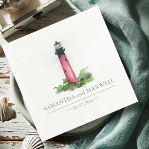 Hochzeit des Red Lighthouse Beach Serviette
