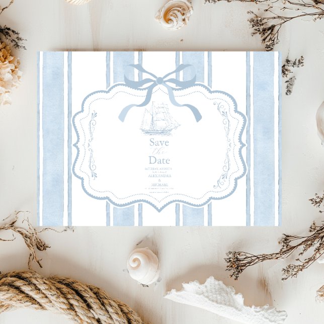 Hochzeit des Schiffes der Nautischen Marine Save The Date (Von Creator hochgeladen)