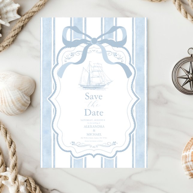 Hochzeit des Schiffes der Nautischen Marine Save The Date (Von Creator hochgeladen)