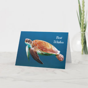 Hochzeit des Schildkrötenblauen Fotos Karte