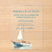 Hochzeit des Segelbootes