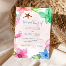 Hochzeit des tropischen Kranzes am Strand