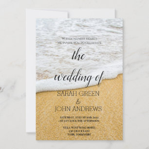 Hochzeit des tropischen Ozeans Einladung