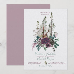 Hochzeit des Wald- und Wildwasserwaldes Einladung