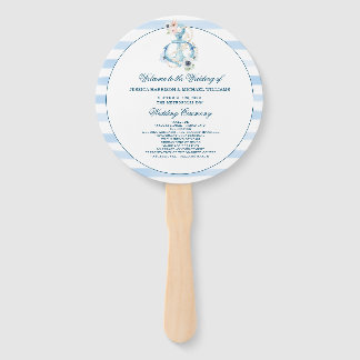 Hochzeit des Wasserfarben-Ankerstrands Fächer