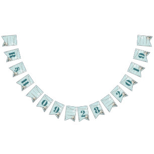 Hochzeit des Wassers mit blauen Seehunden Wimpelkette