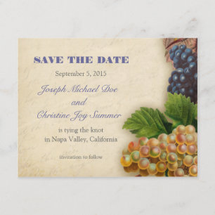 Hochzeit des Weinguts Save the Date