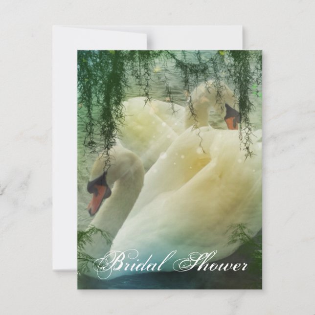 Hochzeit des weißen Sommers Einladung (Vorderseite)