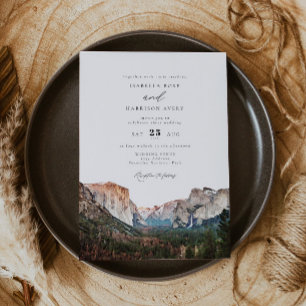 Hochzeit des Yosemite Nationalparks Skyline Einladung