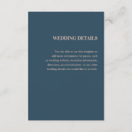 Hochzeit Detail Begleitkarte
