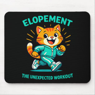 Hochzeit die unerwartete Workout-Waschbär lustig Mousepad