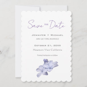 Hochzeit Ehe Minimalistische Kalligrafie Floral Save The Date