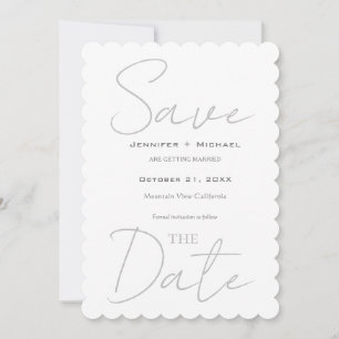 Hochzeit Ehe Minimalistische Kalligrafie   Save The Date