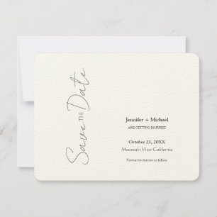 Hochzeit Ehe Minimalistische Kalligrafie Schrift Save The Date