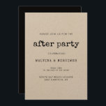 Hochzeit einer Vintag-minimalistischen Schreibmasc Einladung<br><div class="desc">Das Party hört nie auf! Organisieren Sie Ihre Hochzeit nach dem Party mit diesen modernen Einladungen. Ein minimalistisches und Vintages Design für Ihr Hochzeitsgeschenk: Wählen Sie diese Retro-und dennoch moderne Hochzeitssuite mit Schreibmaschine Schriftart. Vollständig anpassbar,  für die Liebhaber der Einfachheit.</div>
