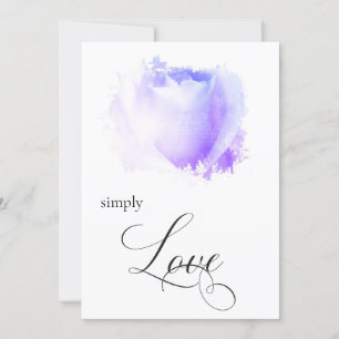 " Hochzeit EINFACH LIEBE Pastel Rose Blume Einladung