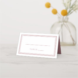 Hochzeit Einfache Minimalistische Chic Trendy Dust Platzkarte